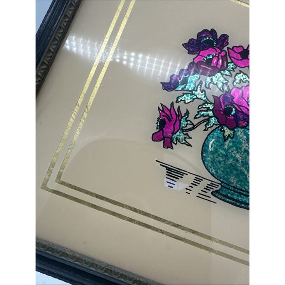 Vintage Wall Art Dufex Foil Print in Wood Frame - Picture 6 of 7